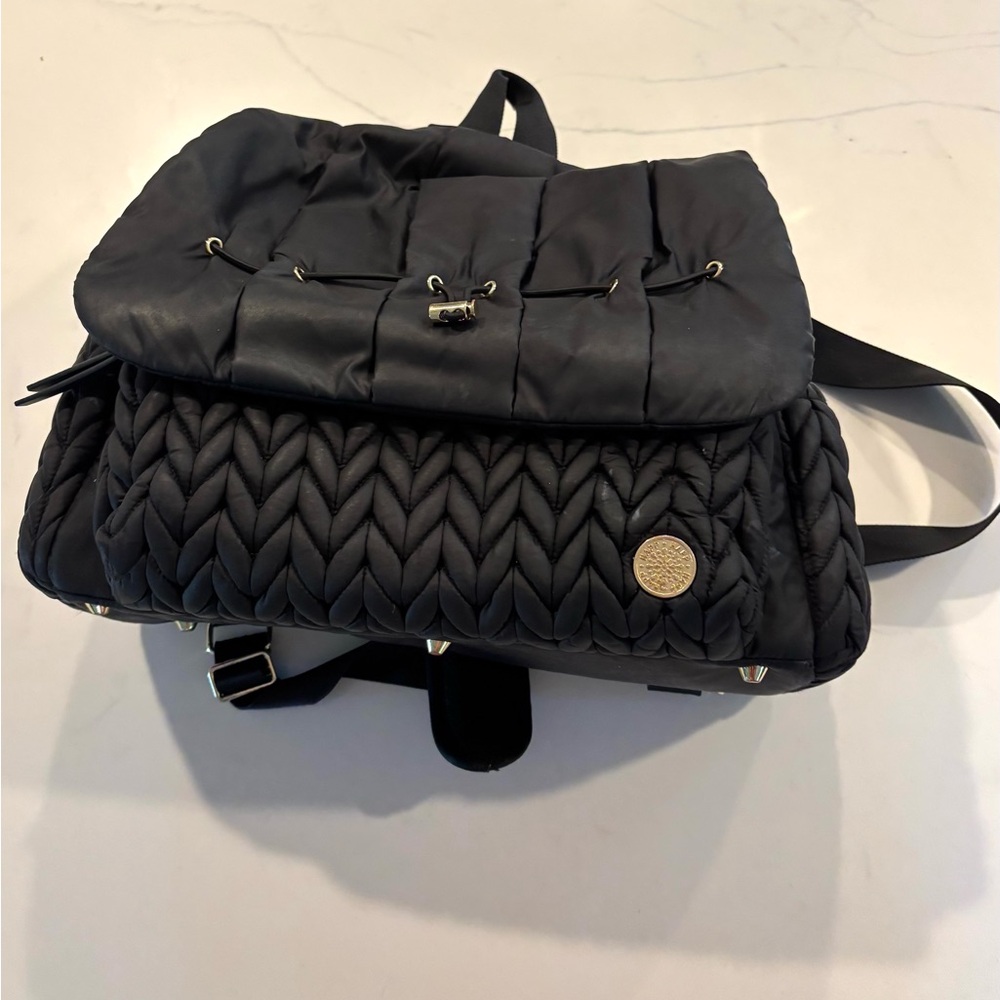 HAPP•black levy backpack diaper bag EUC - Picture 2 of 14